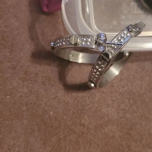 Stainless Steel CZ hoop earrings